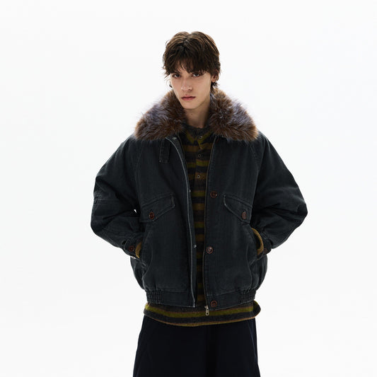 RT No. 50412 FUR COLLAR CARGO JACKET