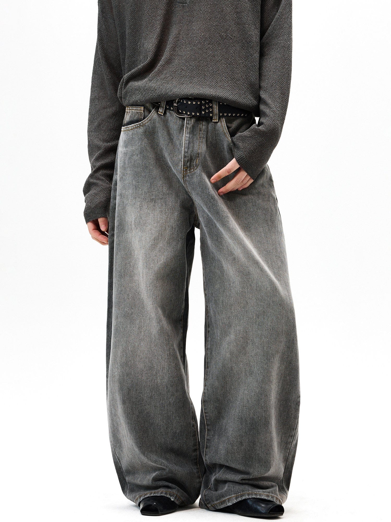 RT No. 32007 RAW DENIM BAGGY STRAIGHT JEANS – REALTAKAI