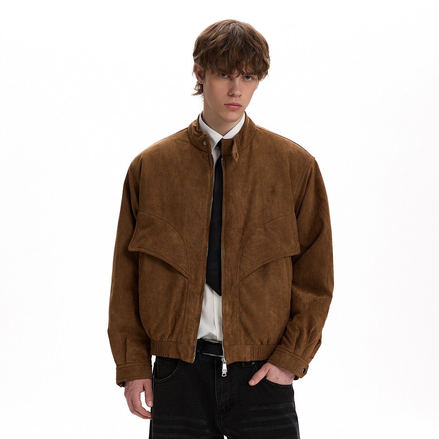 RT No. 58025 SUEDE HARRINGTON JACKET – REALTAKAI