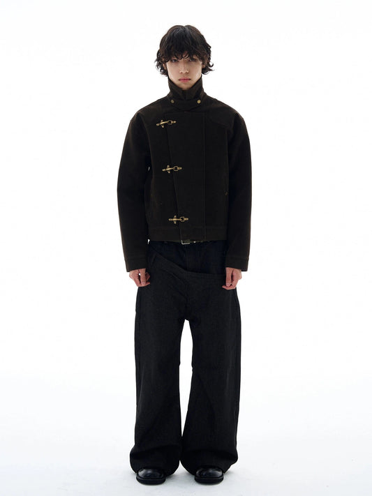 RT No. 25023 KUKI SUEDE COLLAR JACKET