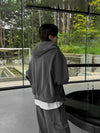 RT No. 12445 DARK GRAY ZIP HOODIE & CARGO SWEATPANTS