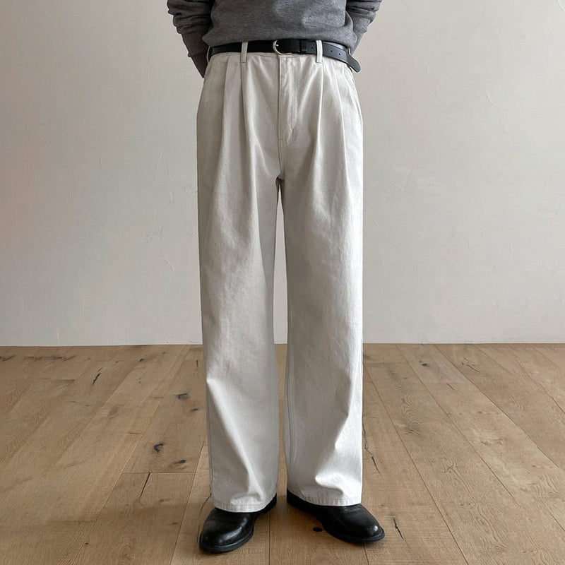 RT No. 9371 OFF WHITE STRAIGHT PANTS