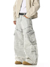 RT No. 32019 WASHED CARGO WORKWEAR WIDE BAGGY PANTS