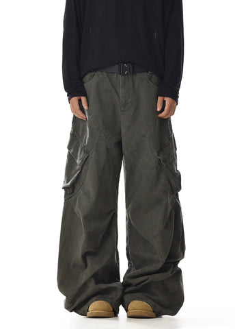RT No. 32011 RECONSTRUCTED CARGO BAGGY PANTS