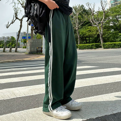 RT No. 11509 GREEN STRIPED CASUAL PANTS