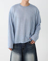 RT No. 11344 BLUE KNIT PULLOVER LONG SLEEVE