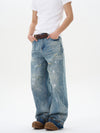 RT No. 12293 DISTRESSED BLUE DENIM JEANS