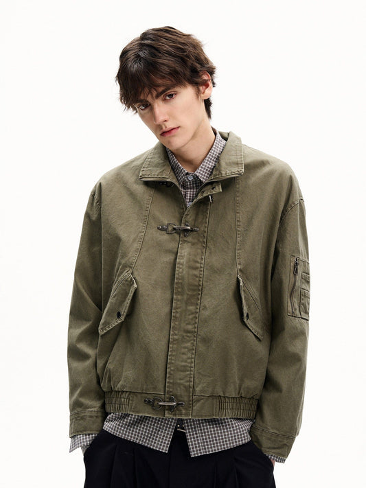 RT No. 55130 RECONSTRUCTED BUCKLE SILHOUETTE JACKET