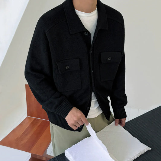 RT No. 33021 KNITWEAR CARDIGAN COLLAR JACKET