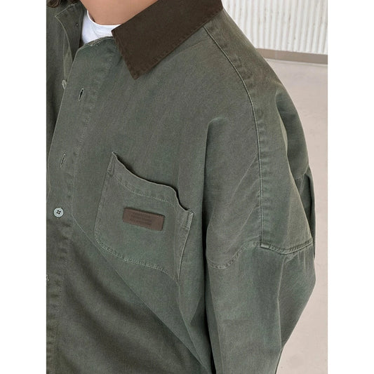 RT No. 29066 CONTRAST COLLAR CARGO JACKET