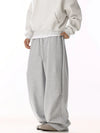 RT No. 19818 GRAY BAGGY STRAIGHT SWEATPANTS