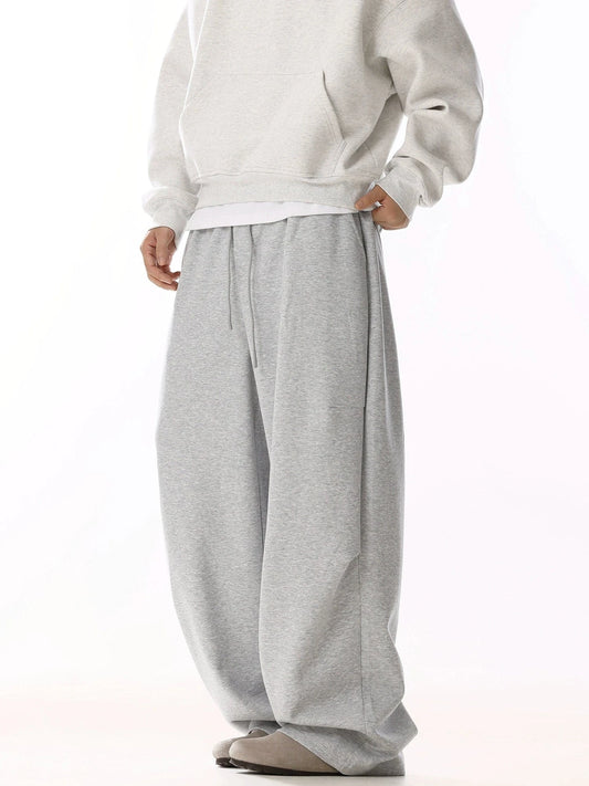 RT No. 19818 GRAY BAGGY STRAIGHT SWEATPANTS
