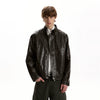 RT No. 40785 OKANE COLLAR LEATHER JACKET