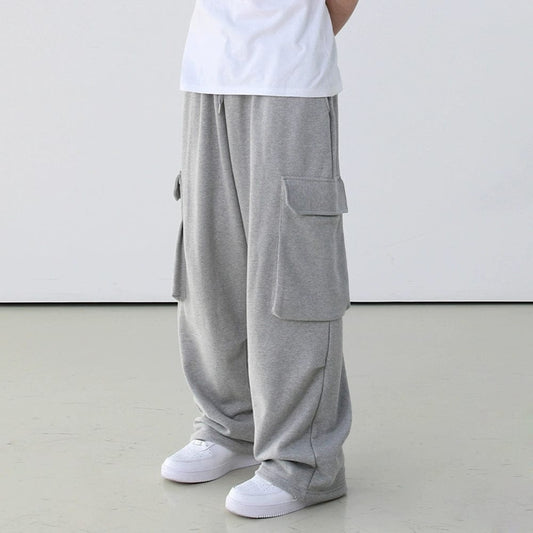 RT No. 11517 GRAY WIDE STRAIGHT SWEATPANTS