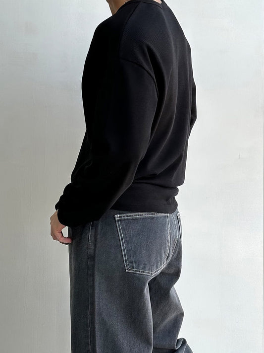 RT No. 12430 WAFFLE KNIT LONGSLEEVE