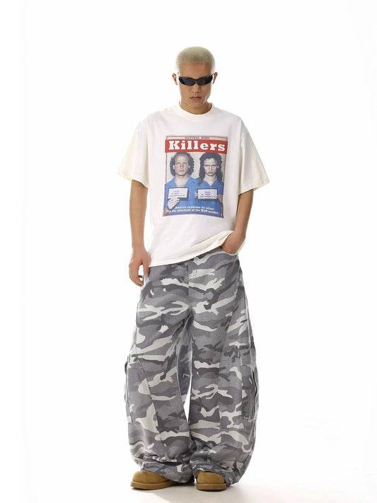 RT No. 19829 WINTER CAMO CARGO STRAIGHT PANTS