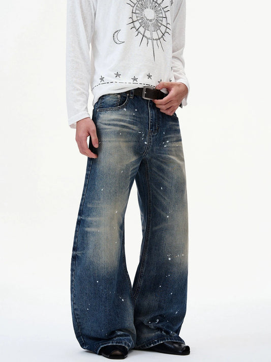 RT No. 32816 INK WASHED SCIMITAR DENIM JEANS