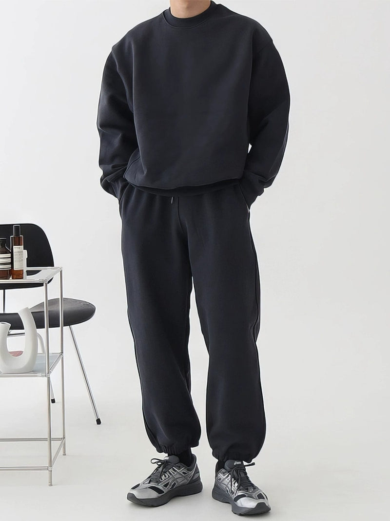 RT No. 11401 NAVY BLUE CREWNECK SWEATER & SWEATPANTS