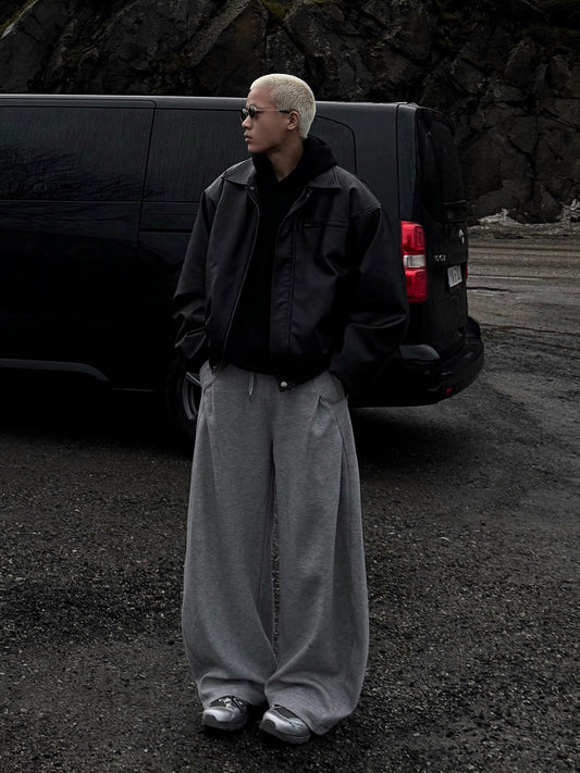 RT No. 12554 GRAY BAGGY SWEATPANTS