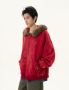 RT No. 11996 FUR GRAPHIC ZIP-UP HOODIE