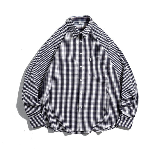 RT No. 9021 BLUE PLAID BUTTON-UP SHIRT