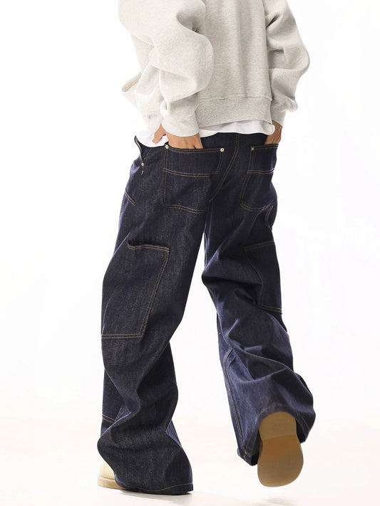 RT No. 19810 OG BLUE CARPENTER DENIM STRAIGHT JEANS