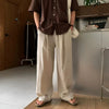 RT No. 31051 LINEN PLEATED STRAIGHT PANTS