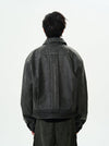 RT No. 11979 DARK GRAY ZIP-UP COLLAR JK