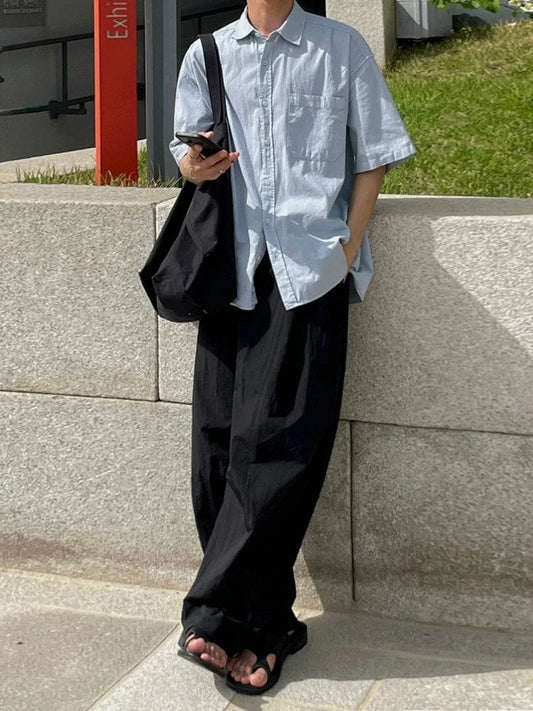 RT No. 29506 PLEATED WIDE STRAIGHT PANTS