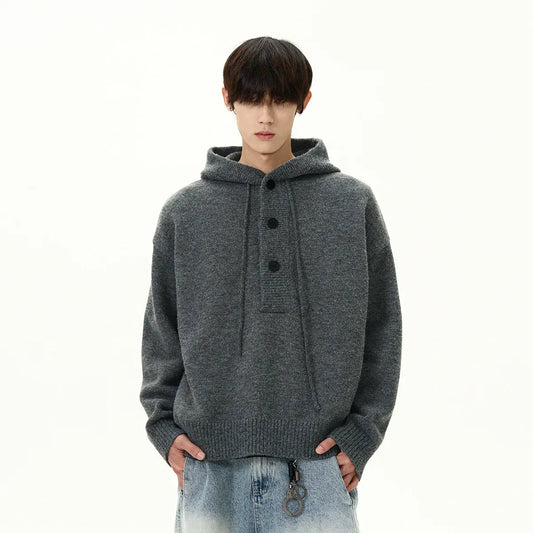 RT No. 40531 KNITWEAR PULLOVER HOODED SWEATER