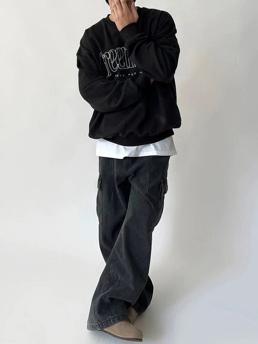 RT No. 31066 WASHED CARGO WORKWEAR STRAIGHT JEANS