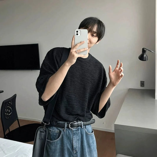 RT No. 18292 TEXTURE HALF SLEEVE SHIRT