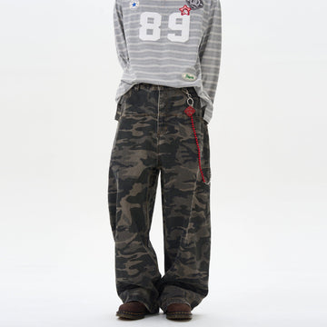 RT No. 12256 CAMO STRAIGHT FIT PANTS