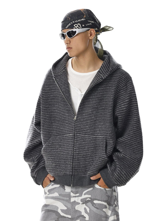 RT No. 32730 STRIPED ZIP HOODIE