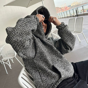 RT No. 11400 TWEED PULLOVER HOODIE