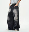 RT No. 11995 WASHED BLACK LIGHTING WIDE BAGGY JEANS