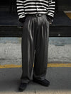 RT No. 32087 PLEATED DARK GRAY SUIT PANTS