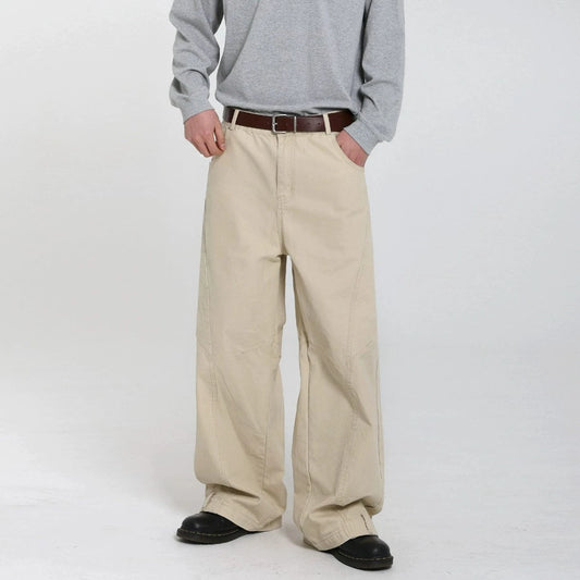 RT No. 29510 KHAKI CASUAL STRAIGHT PANTS