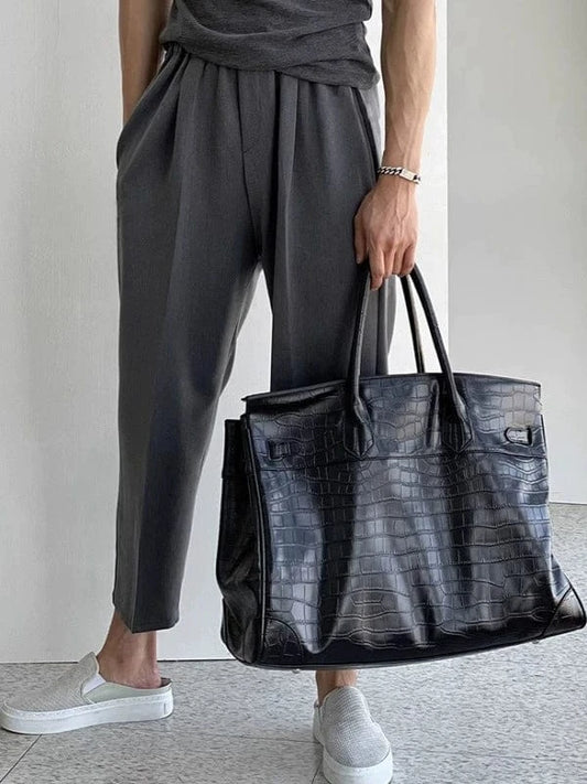 RT No. 18298 PLEATED CASUAL PANTS & SLIM SHORT SLEEVE