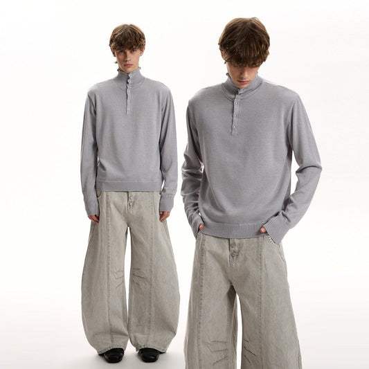 RT No. 55013 KNITWEAR HENLEY TURTLENECK