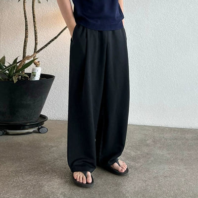 RT No. 11503 FOLDED STRAIGHT WIDE PANTS