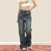 RTK (W) No. 3423 WHISKER DENIM JEANS