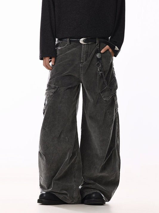 RT No. 58044 CORDUROY SCIMITAR CARGO PANTS
