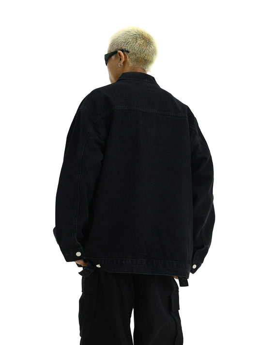 RT No. 11419 WASHED BLACK DENIM JACKET