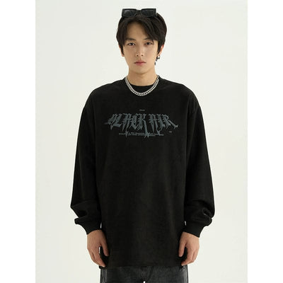 RT No. 10121 GOTHIC LETTERED SUN GRAPHIC SWEATER