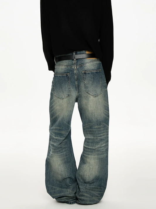 RT No. 50021 WHISKER WASH DENIM JEANS