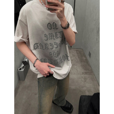 RT No. 9160 GRADIENT GOTHIC LETTER TEE
