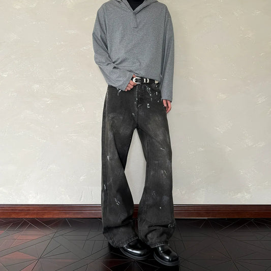 RT No. 40837 PAINT STRAIGHT DENIM JEANS