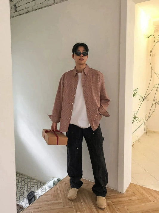 RT No. 29507 PLAID BUTTON-UP SHIRT