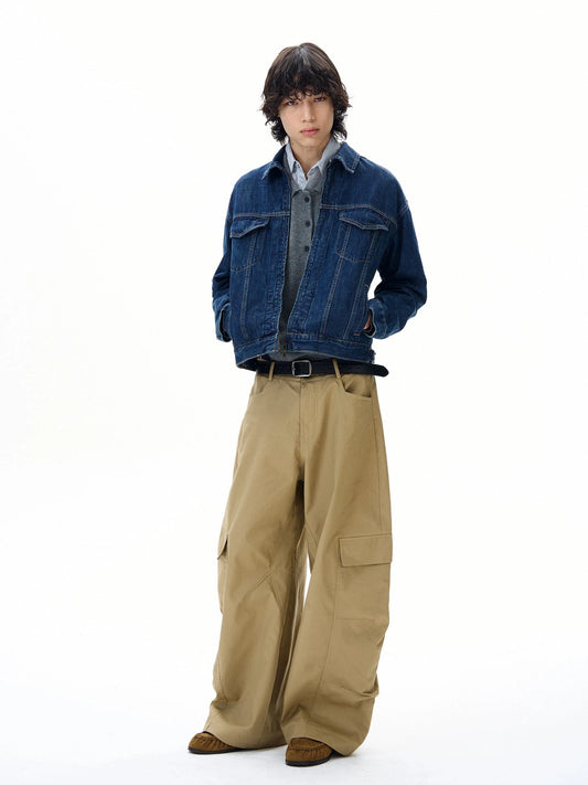RT No. 31017 CARGO BAGGY MACHETE STRAIGHT PANTS